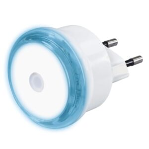 hama basic luz led nocturna con enchufe ip20 sensor de luz 5x5x7cm color blanco