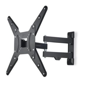 hama soporte de pared para tv hasta 65" peso max 25kg inclinable giratorio vesa 400x400mm acero gestor de cables color negro