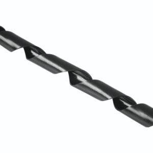 hama organizador de cable en espiral 30mm flexible longitud 2.5m polietileno color negro