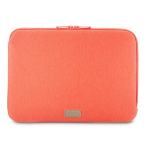 hama jersey funda para portatiles hasta 14.1" cierre con cremallera forro interior suave 37x1.5x27cm color naranja coral