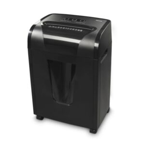 hama premium m10+ destructora de papel manual potencia 380w deposito 20l silencioso 62db velocidad 1.8m/min microcorte p 5 destruye bandas magneticas y tarjetas color negro