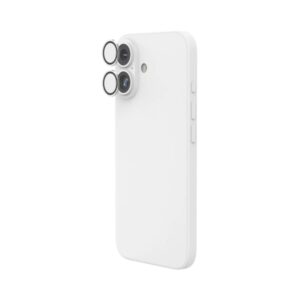 hama lens protect protector de camara para iphone 16 / 16 plus / 17 vidrio templado color transparente
