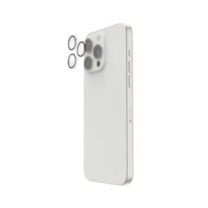 hama lens protect protector de pantalla para iphone 16 pro vidrio templado color transparente