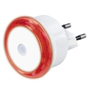 hama basic luz led nocturna con enchufe ip20 sensor de luz 5x5x7cm color blanco
