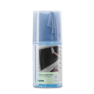 hama limpiador de pantallas capacidad 200ml bayeta de microfibra color azul