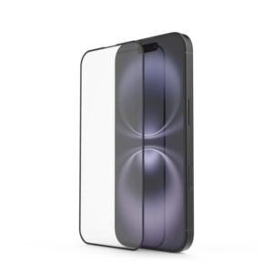 hama cristal protector para iphone 16 vidrio templado antihuellas grado de dureza 10h proteccion d3o color transparente