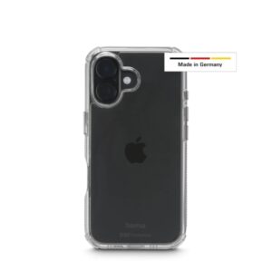 hama extreme protect funda para iphone 17 antideslizante policarbonato proteccion d3o bordes elevados color transparente
