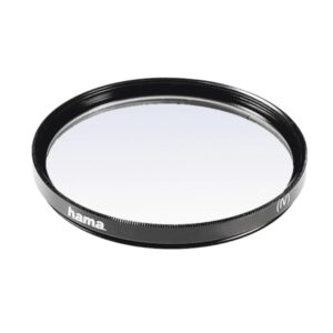 hama filtro ultravioleta de 62mm recubrimiento doble cristal optico color negro
