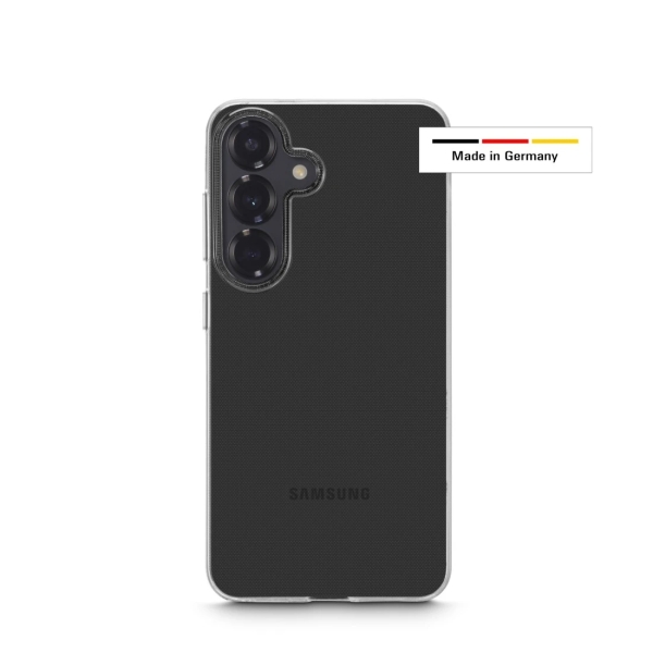 hama always clear funda para samsung galaxy s25 antideslizante especial antiamarilleo poliuretano termoplastico bordes elevados color transparente