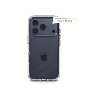 hama extreme protect funda para iphone 17 pro antideslizante policarbonato proteccion d3o bordes elevados color transparente