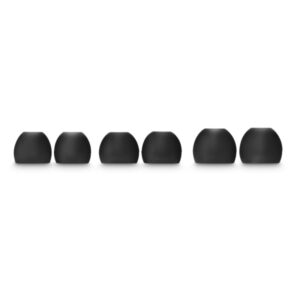 hama set de 6 almohadillas de repuesto silicona color negro