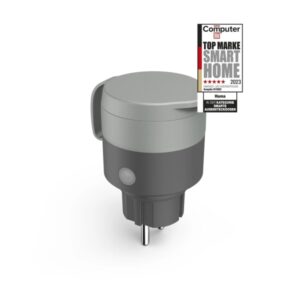 hama outdoor enchufe wlan inteligente para exterior potencias hasta 2.300w wifi ip44 compatible con asistente de voz control con app control con app color gris