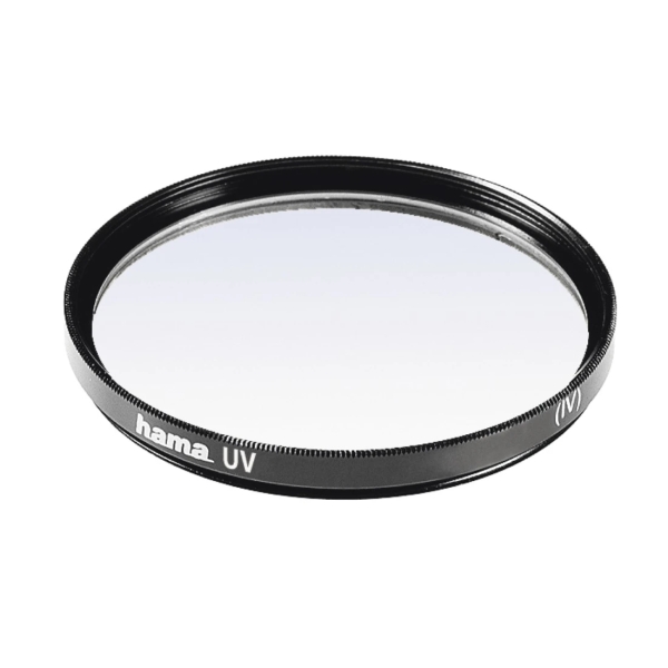 hama filtro ultravioleta de 72mm recubrimiento doble cristal optico color negro