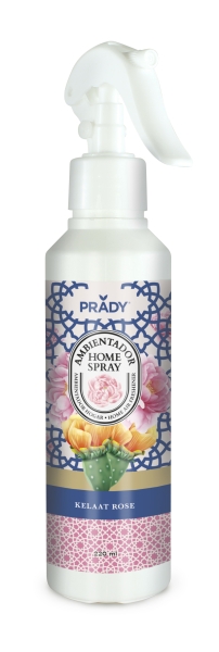 prady ambientador home spray kelaat rose frasco de 220 ml spray pulverizador