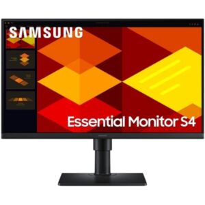 samsung essential s4 monitor 27" ips fullhd 100hz respuesta 5ms ajustable en altura, giratorio e inclinable usb, hdmi, displayport vesa 100x100mm color negro