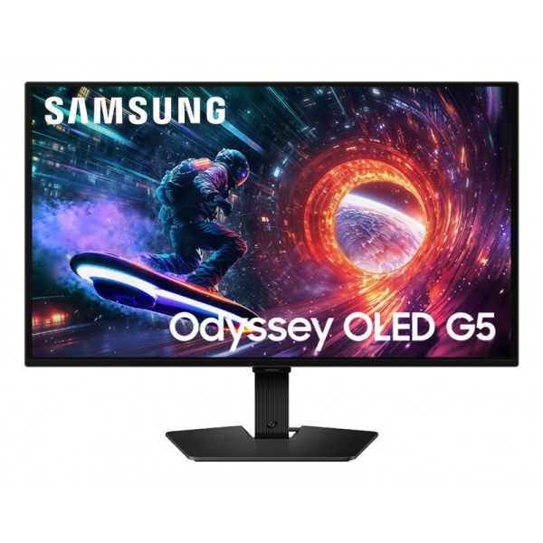 samsung odyssey oled g5 monitor 27" oled qhd 180hz freesync hdr10 respuesta 0.03ms angulo de vision 178º hdmi, displayport vesa 100x100mm
