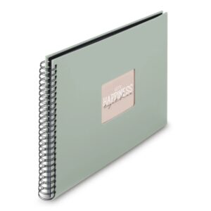hama album de fotos con espiral 300 hojas 320x360mm color verde pastel