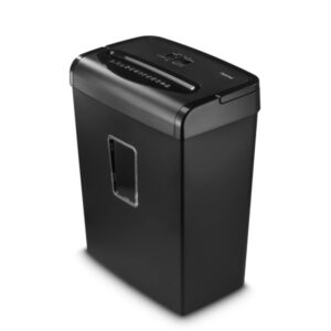 hama prime m80 destructora de papel manual 400w 20l destruye hasta 9 hojas 2m/min microcorte p 5 apto cds/dvd destruye bandas magneticas y tarjetas 32.5x20.8x42cm color negro