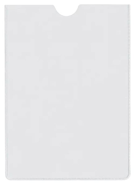 esselte pack de 100 portacarnets tamaño 78x114mm 75q 140 micras pvc transparente acabado liso