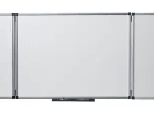 nobo classic pizarra magnetica plegable de esmalte medidas cerrada 1200x900mm, abierta 2400x900mm color blanco