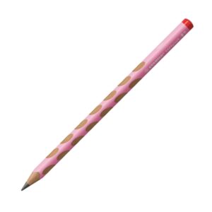 stabilo easygraph pastel lapiz de grafito mina hb de 3.15mm diseño ergonomico uso diestro color rosa pastel