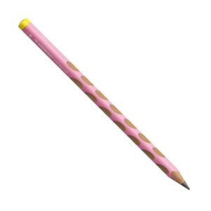 stabilo easygraph pastel lapiz de grafito mina hb de 3.15mm diseño ergonomico uso zurdo color rosa pastel