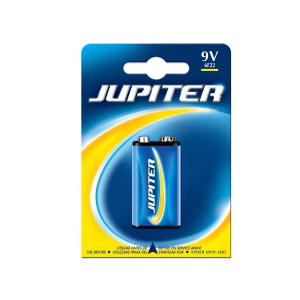 jupiter pack de 1 pila salina 6f22 pila salina para aparatos de bajo consumo