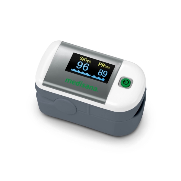 medisana pm100 pulsioximetro digital de dedo con pantalla oled medicion de saturacion de oxigeno spo2 y frecuencia cardiaca 6 modos de visualizacion funcion one‑touch apagado automático 8s brillo ajustable