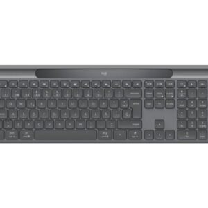 logitech signature slim solar+ k980 teclado inalambrico español qwerty carga solar automatica con tecnologia lightcharge conectividad dual logi bolt y bluetooth le teclas silenciosas color grafito