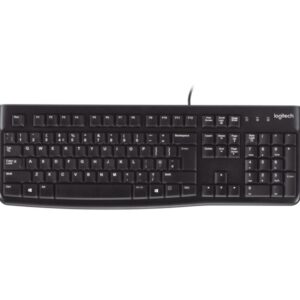 logitech k120 teclado usb frances resistente a salpicaduras cable de 1.50m