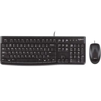 logitech mk120 pack usb teclado italiano + raton 1000dpi 3 botones uso ambidiestro