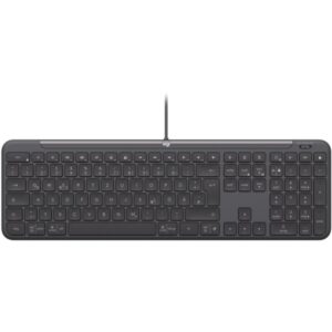 logitech signature slim k620 teclado usb atajos de productividad con tecla de ia y controles de reunion diseño slim color grafito