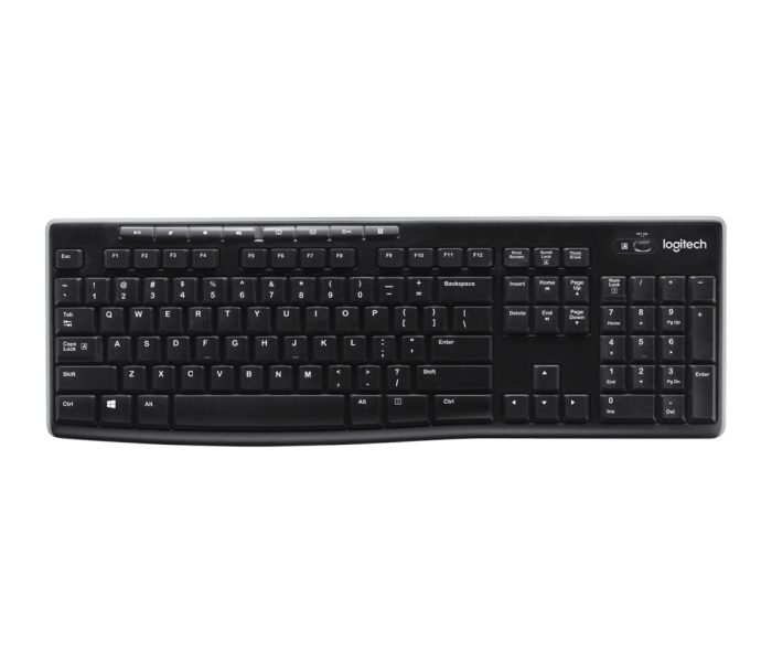 logitech k270 teclado inalambrico usb frances resistente a salpicaduras teclas de acceso rapido