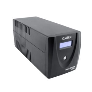 coolbox guardian3 sai 1200va 720w 4x schukos usb 2x rj45 proteccion completa frente a picos de tension y cortes de suministro pantalla lcd