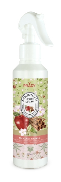 prady ambientador home spray manzana canela frasco de 220 ml spray pulverizador