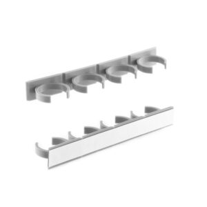 innovagoods jarlock pack de 5 organizador de especias 4 soportes por organizador divisible adhesivo nano pu gel 20.2x2.4x3.8cm color gris