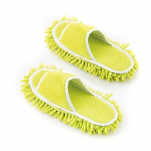 innovagoods mop&go zapatillas mopa suelas con velcro extraibles facil limpieza talla unica 35 43 unisex 27x11x4cm color amarillo
