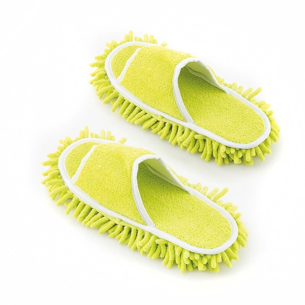 innovagoods mop&go zapatillas mopa suelas con velcro extraibles facil limpieza talla unica 35 43 unisex 27x11x4cm color amarillo