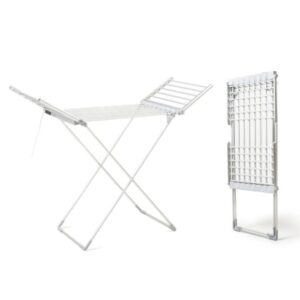 innovagoods warmmat tendedero electrico con alas 230w 20 barras soporta 15kg pantalla tactil temperatura hasta 60ºc plegable temporizador autoapagado 148x112x54cm color gris
