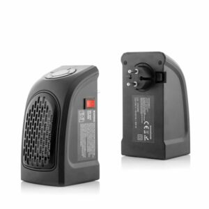 innovagoods heatpod mini calefactor portatil potencia 400w 2 velocidades pantalla led temperatura regulable temporizador bajo consumo 8.5x16x12.5cm color negro