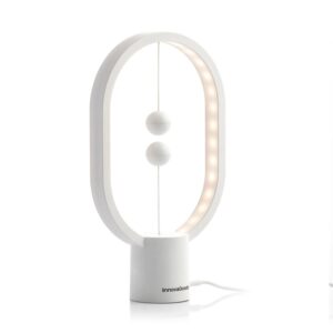 innovagoods magilum lampara de equilibrio con interruptor magnetico potencia 3w incluye cable usb de 118cm luz led calida 2700k 100 lumenes 14x24.8x5.5cm color blanco