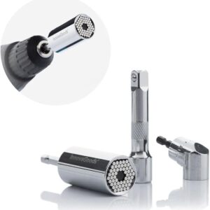innovagoods uniscrew llave de vaso universal incluye accesorios multifuncion tornilleria entre 7 19mm 2.5x5cm color plateado