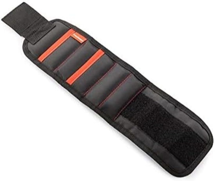 innovagoods wristool banda magnetica incluye accesorios multifuncion cierre con velcro 2 bolsillos 39x9.5x0.5cm color negro
