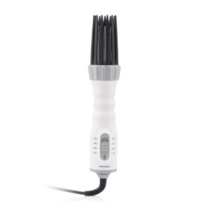 innovagoods dryple cepillo 3 en 1 potencia 550w cable giratorio 225cm temperatura regulable multifuncion revestimiento ceramico 6x30cm color blanco y gris
