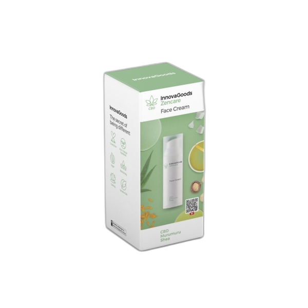 innovagoods zencare crema facial hidratante con cbd contenido 50ml vegano uso diario dermatologicamente probado