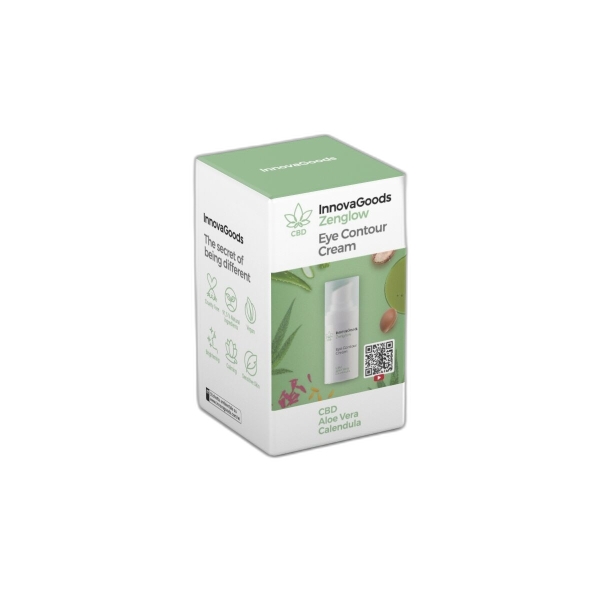 innovagoods zenglow contorno de ojos con cbd contenido 15ml vegano uso diario dermatologicamente probado no testado en animales
