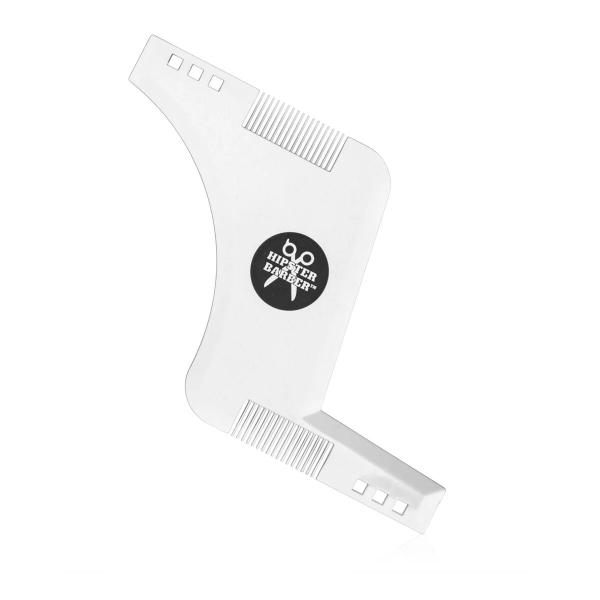 innovagoods hipster barber plantilla para afeitado de barba preciso policarbonato 17x11.5x0.1cm color transparente