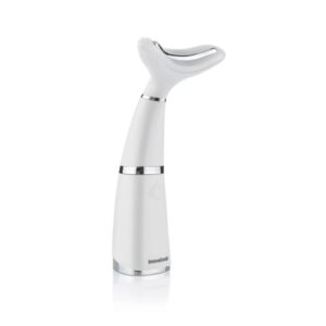innovagoods kinred reductor de papada bateria 500mah recargable fototerapia termoterapia vibracion 10x17x4cm color blanco
