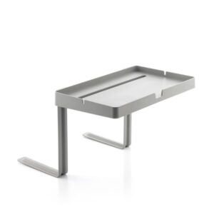 innovagoods bedten estante para cama universal soporta hasta 1.5kg apto para somier de laminas altura ajustable soporte para movil o tablet 19x2.5cm color gris