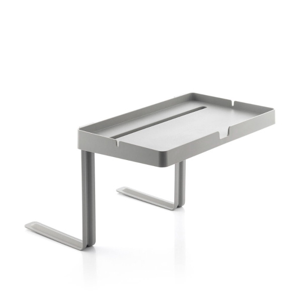 innovagoods bedten estante para cama universal soporta hasta 1.5kg apto para somier de laminas altura ajustable soporte para movil o tablet 19x2.5cm color gris